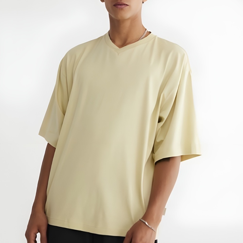NWT Urban Outfitters Out From Under Men’s Oversized V-Neck Tee in Neutral